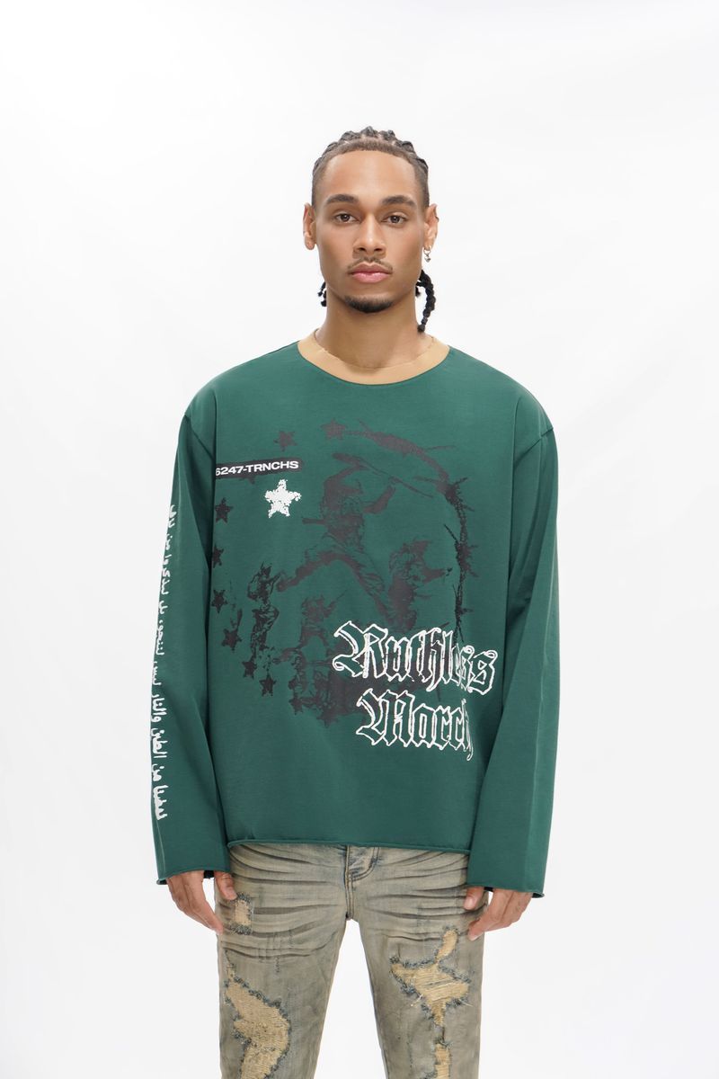 RUTHLESS Dark Green Long Sleeve -