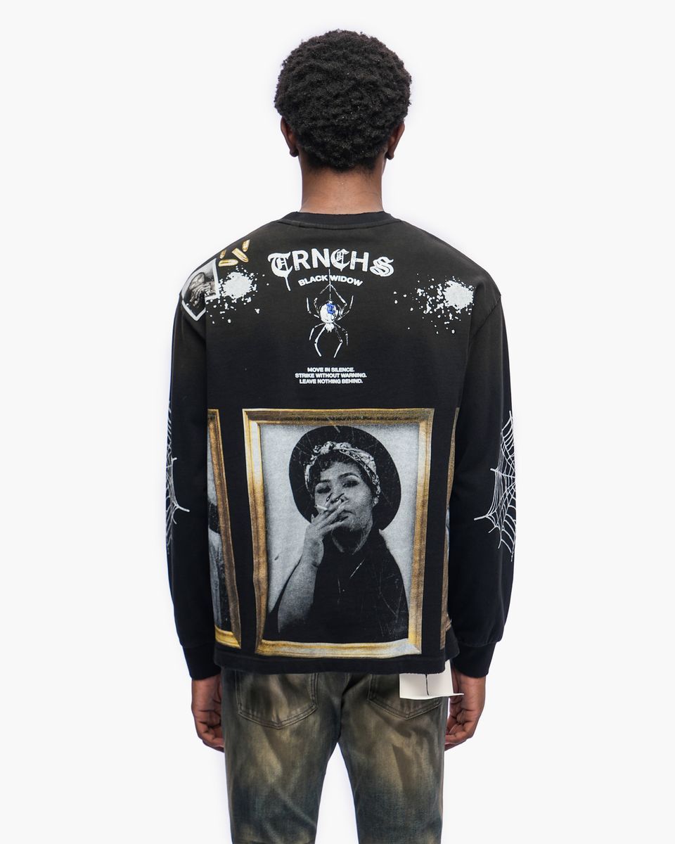 Black Widow Black Crewneck