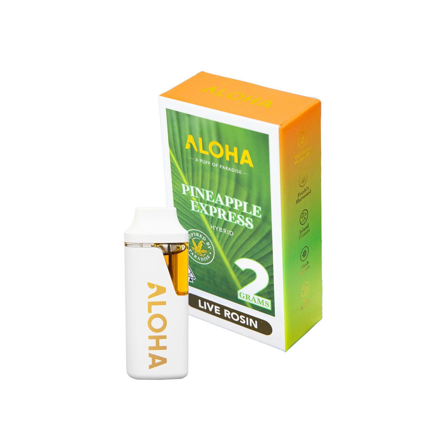 Aloha 2G Live Rosin Disposable Pineapple Express | HYBRID