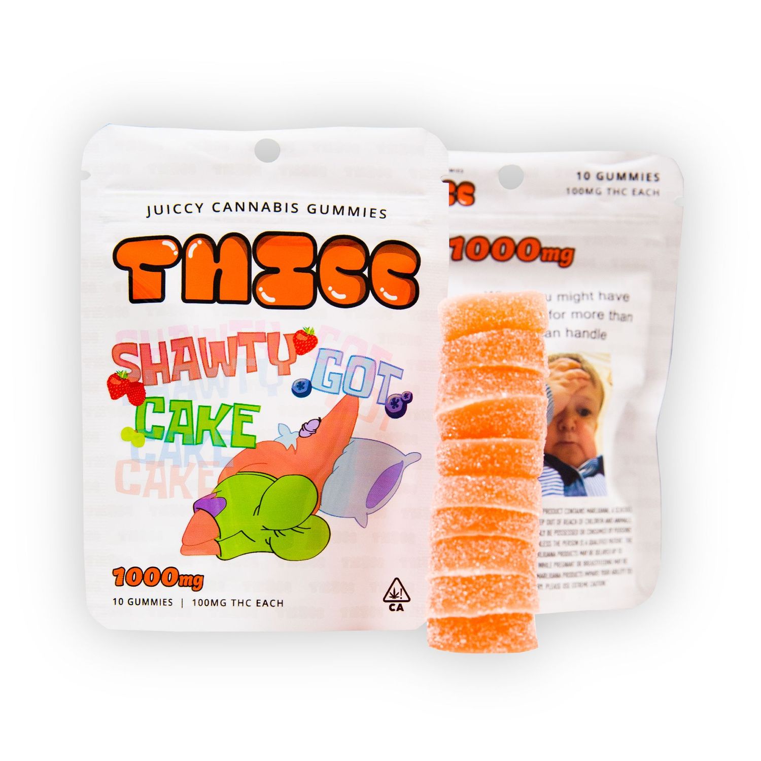 1000mg Thicc Gummies Shawty Got Cake