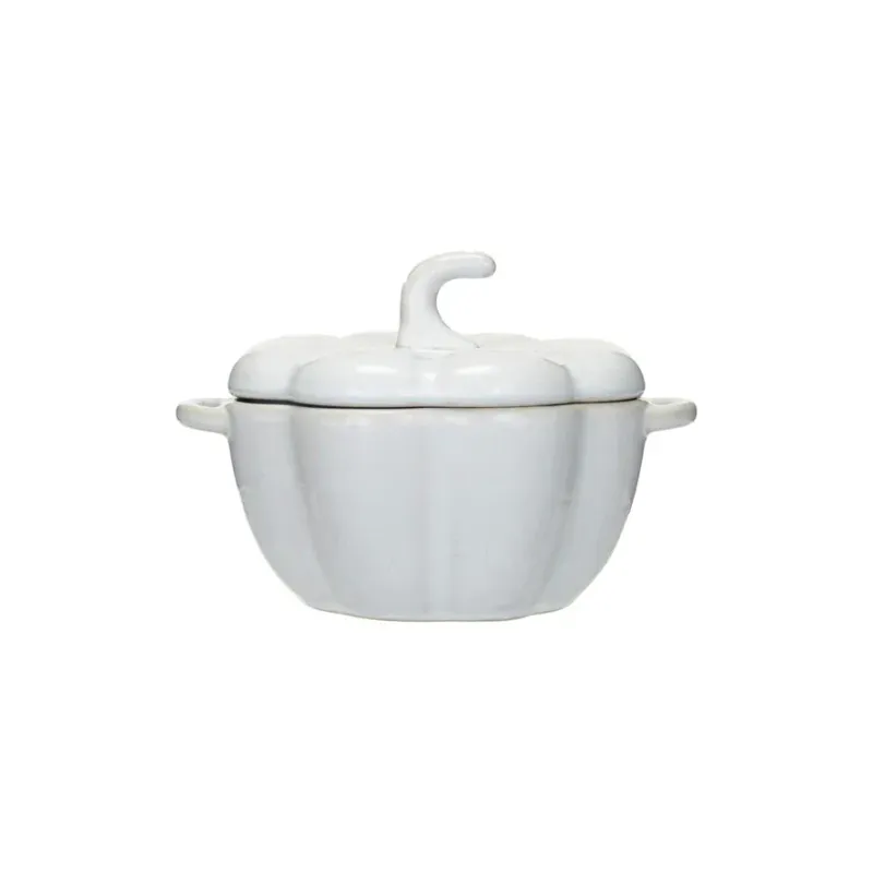 Pumpkin Baker W/ Handles- Stoneware