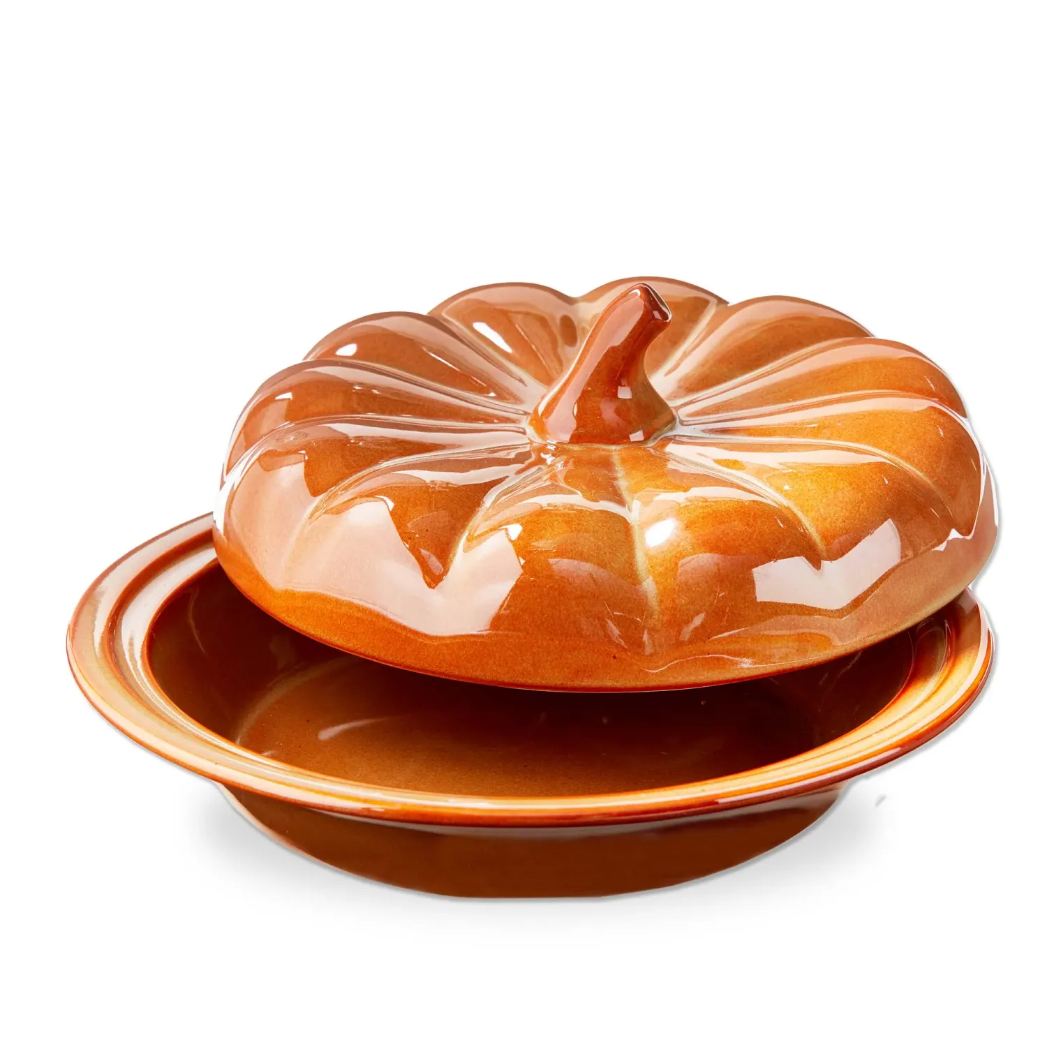 Pumpkin Pie Dish w/Lid