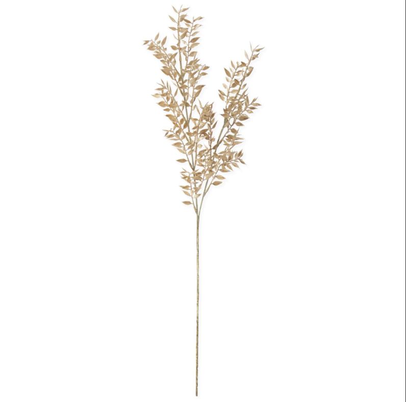 30" Taupe Ruscus Leaf Spray