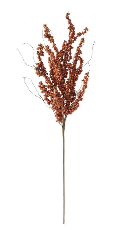 32" Orange Berry Stem