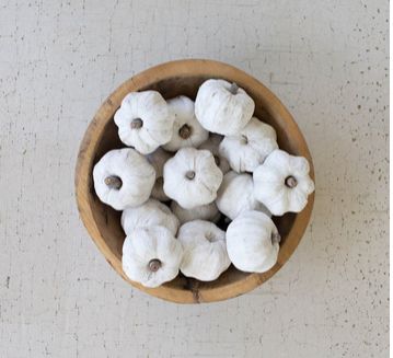 White Mini Pumpkin Set/15