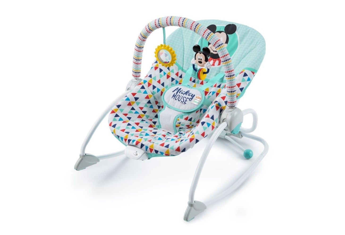 014127 DB MICKEY HAPPY TRIANGLES INFANT TO TODDLER ROCKER