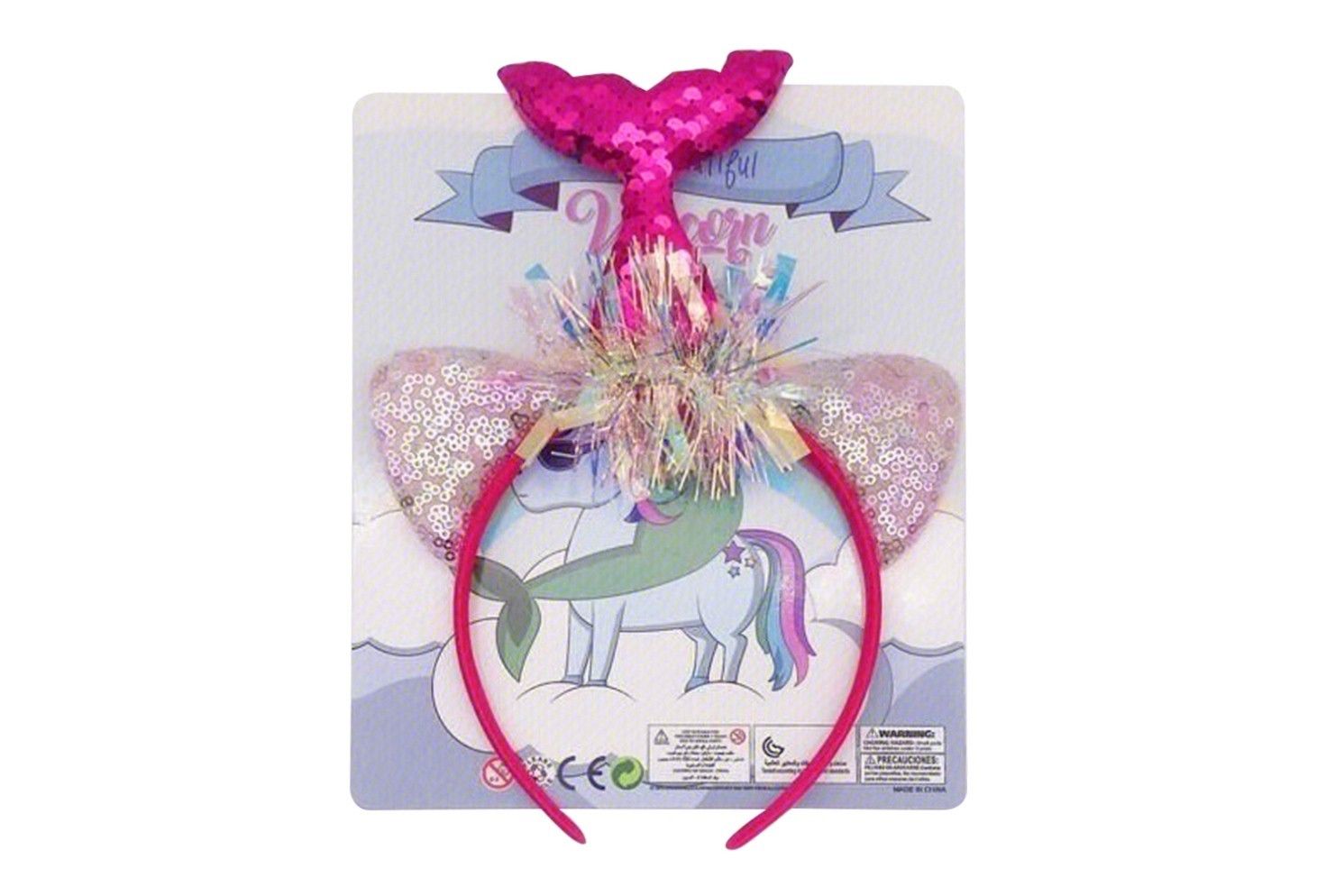 018944 MERMAID HEADBAND IN HANG BAG CARD