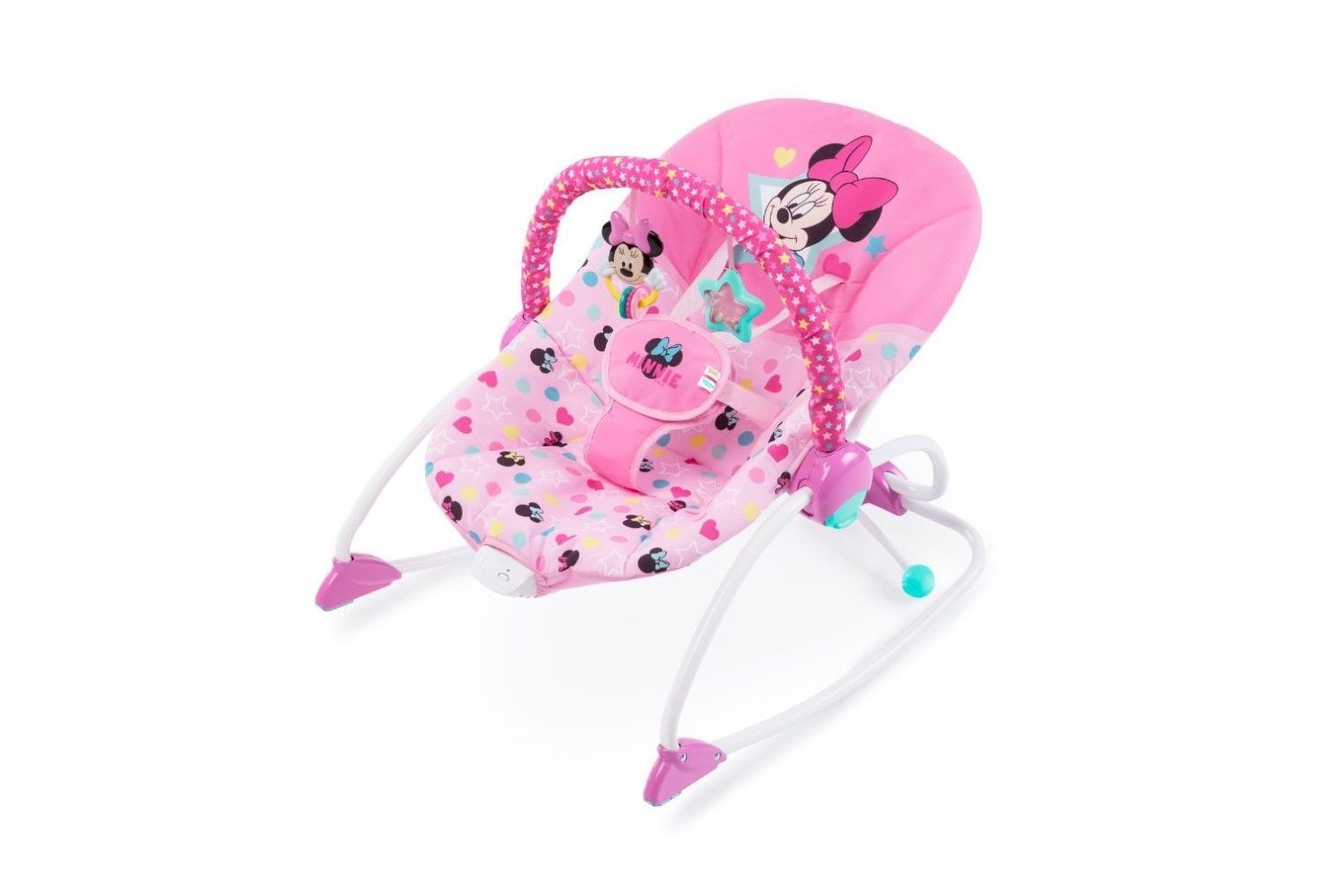 014124 DB MINNIE STARS &amp; SMILES INFANT TO TODDLER ROCKER