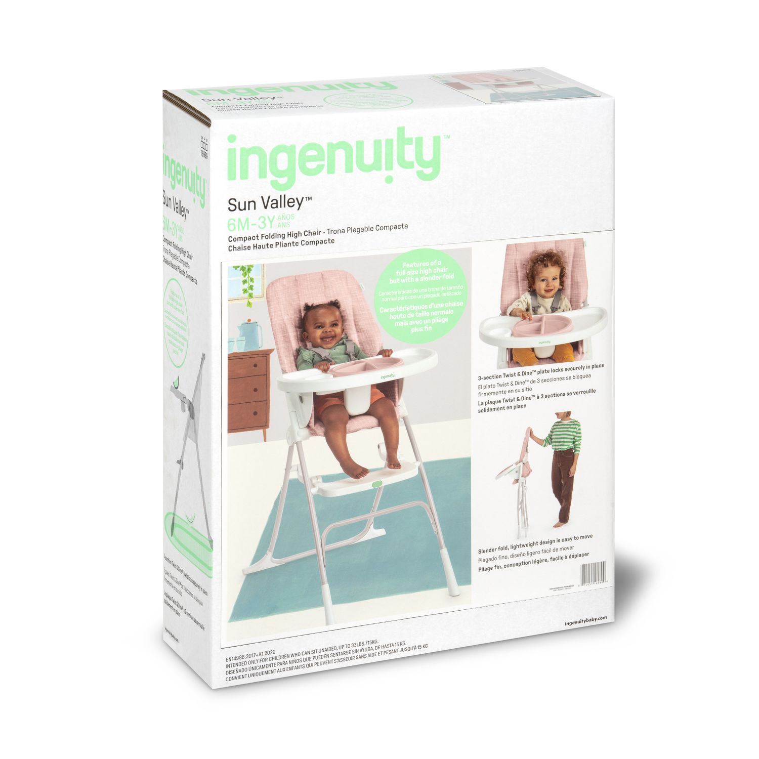 018156 ING SUN VALLEY™ COMPACT HIGHCHAIR - PINK