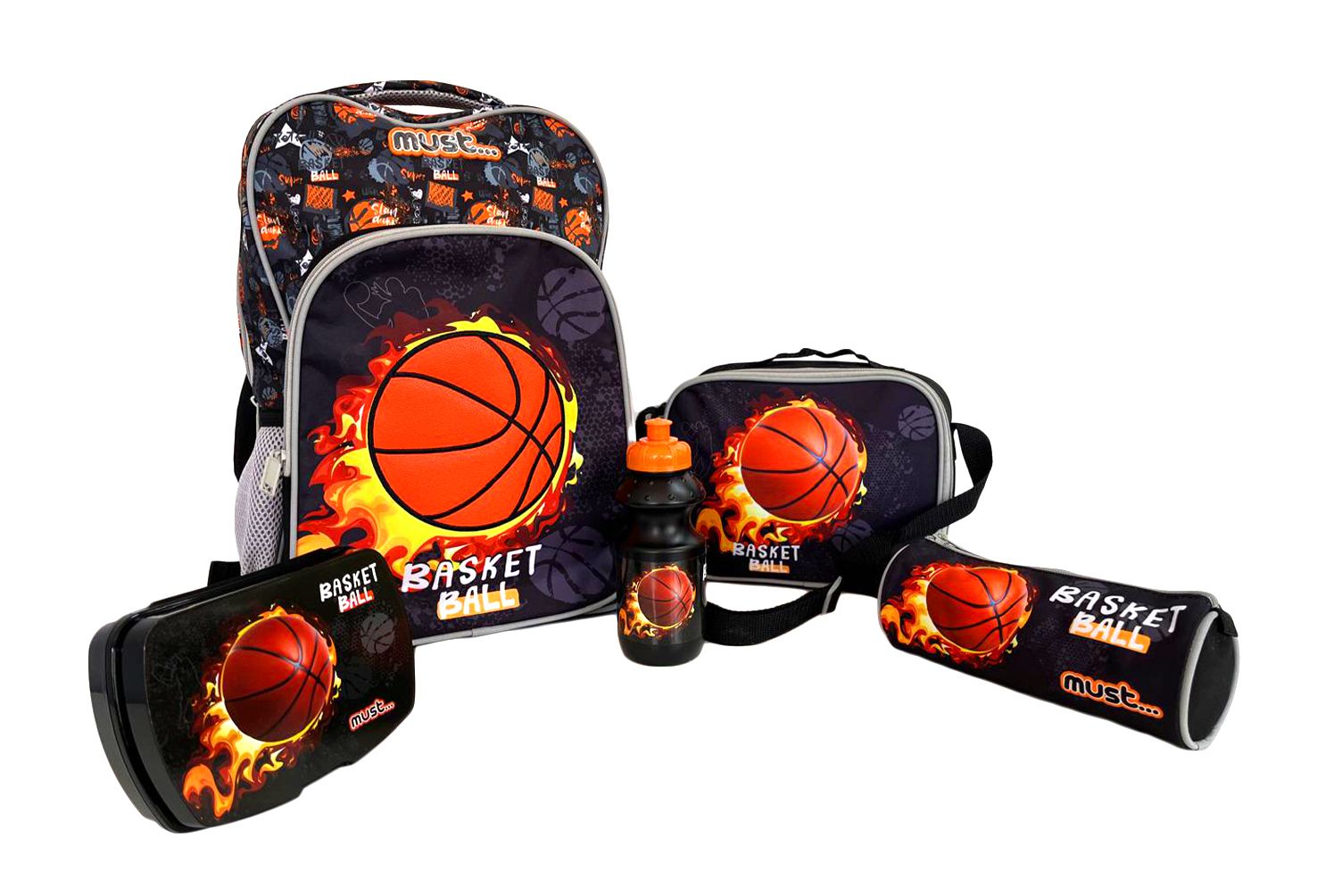 018328 MUST BACKPACK SET BASKETBALL