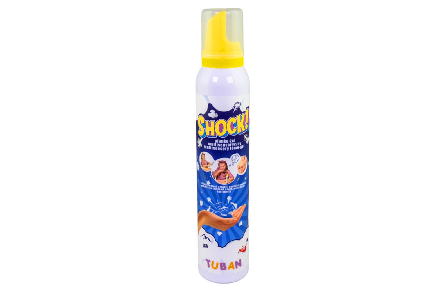 018570 TUBAN SHOCK! FOAM GEL ICE 200 ML 15 IN DISPLAY