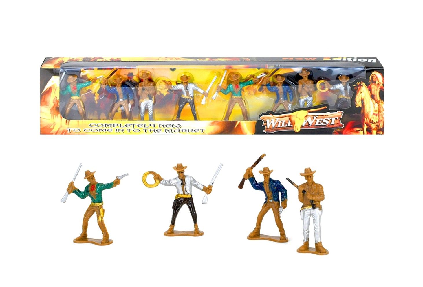 017192 WILD WEST COWBOY IN W/B 4 PCE