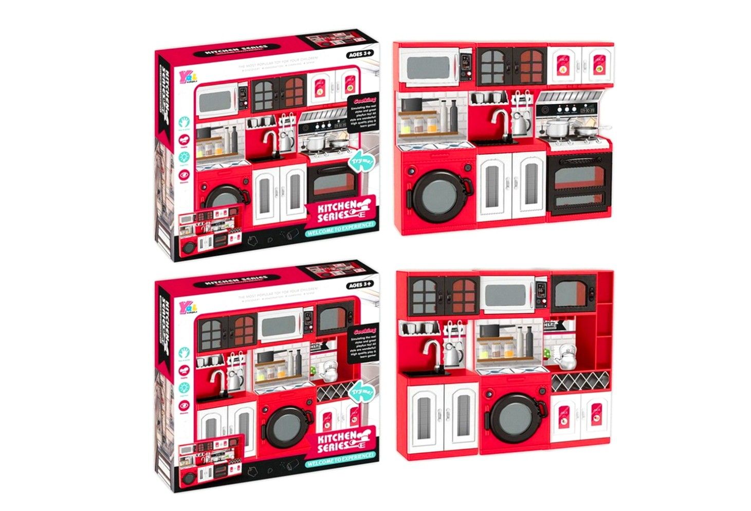 016395 KITCHEN SERIES SET W/WASHING MACHINE 2 ASTD