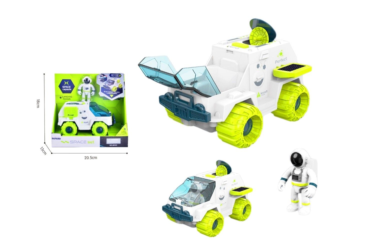 018797 FRICTION MOON ROVER W/ASTRONAUT