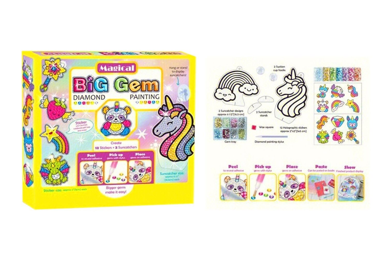 018890 BIG GEM ART SET IN PRINTED BOX MAGICAL