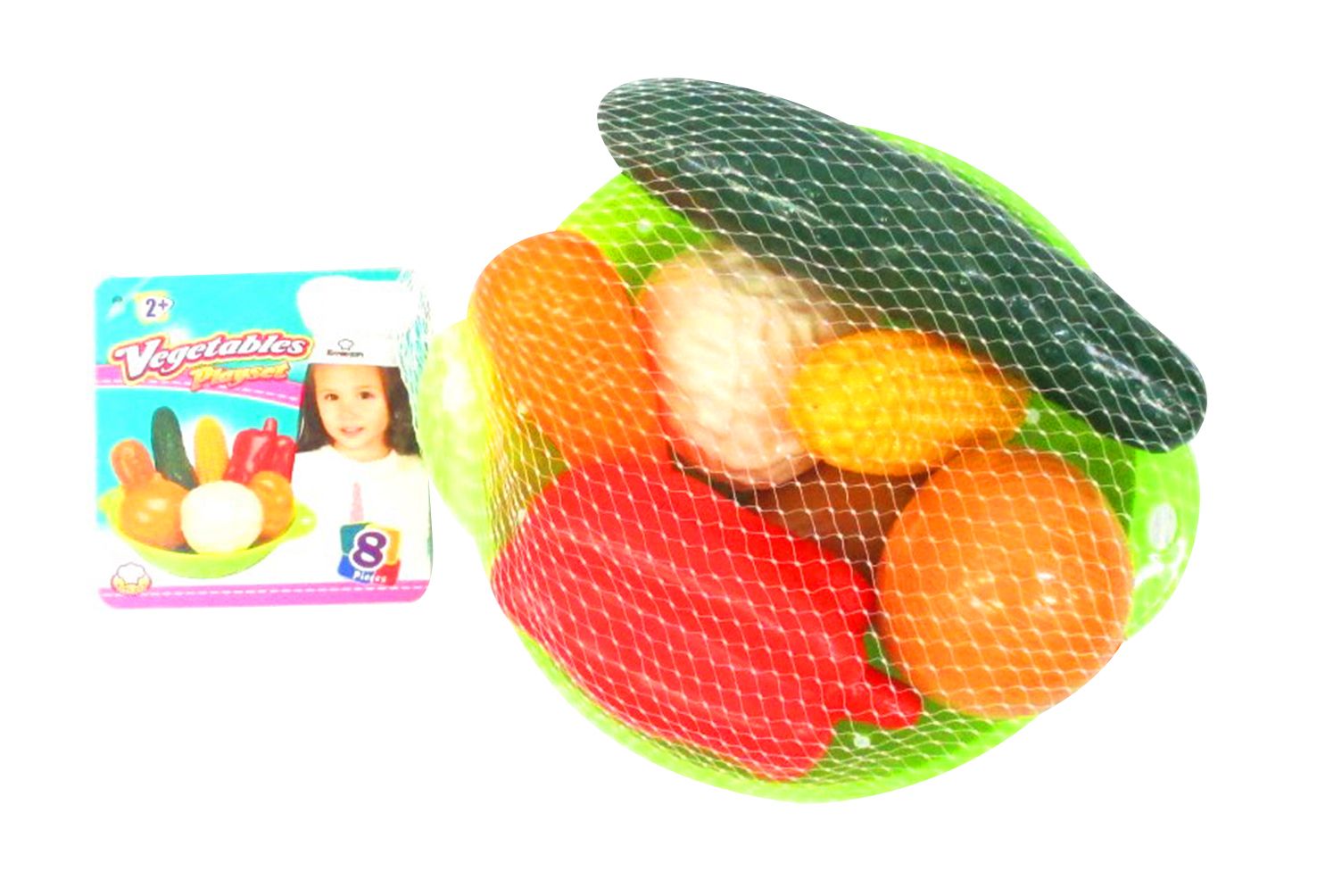 020221 VEGETABLES PLAYSET IN NETBAG 8 PCE