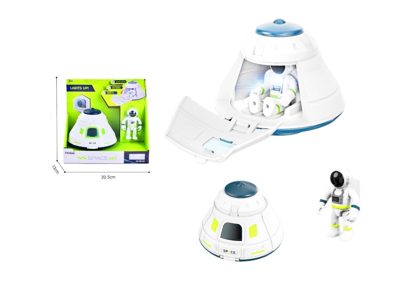 018796 RETURN CAPSULE W/ASTRONAUT W/LIGHT