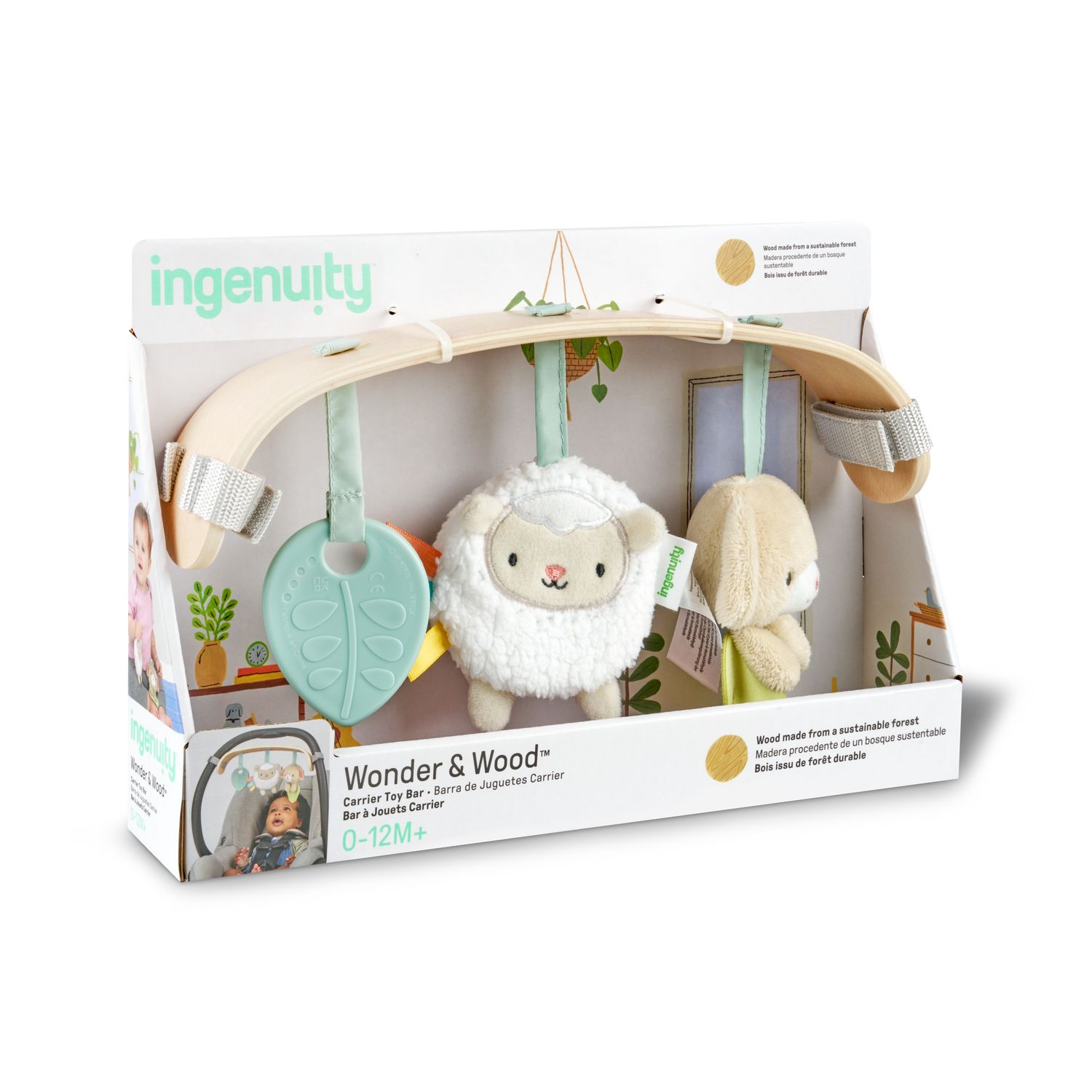 018152 ING ING CARRIER TOYBAR: WOOD