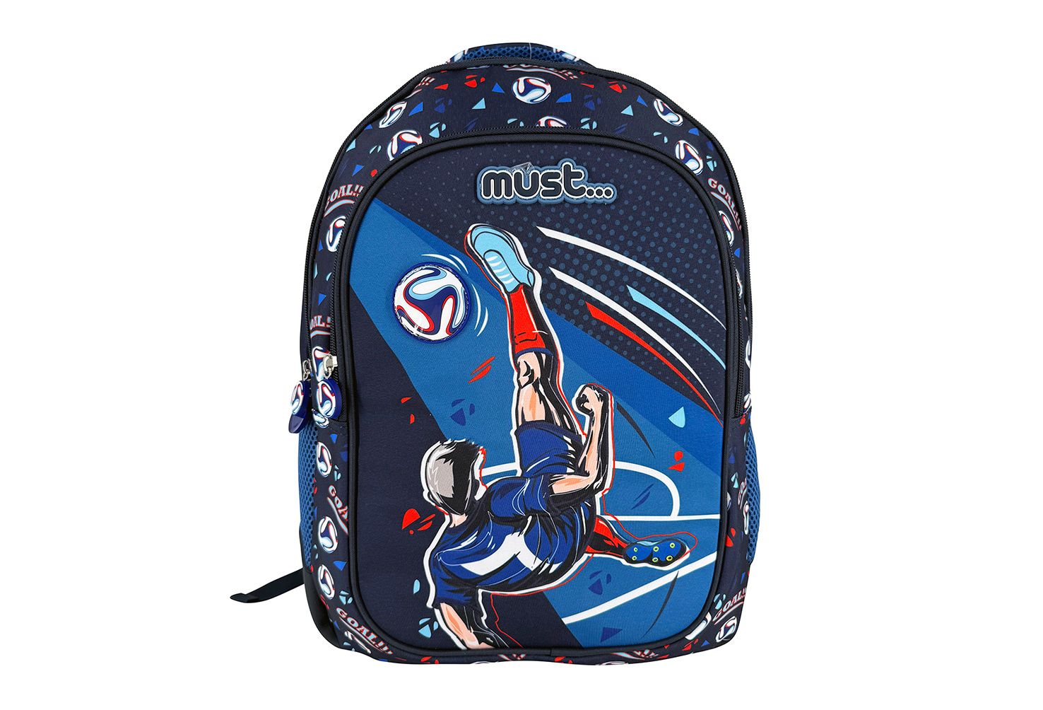 018343 MUST BACKPACK SCHOOL FOOTBALL GOAL