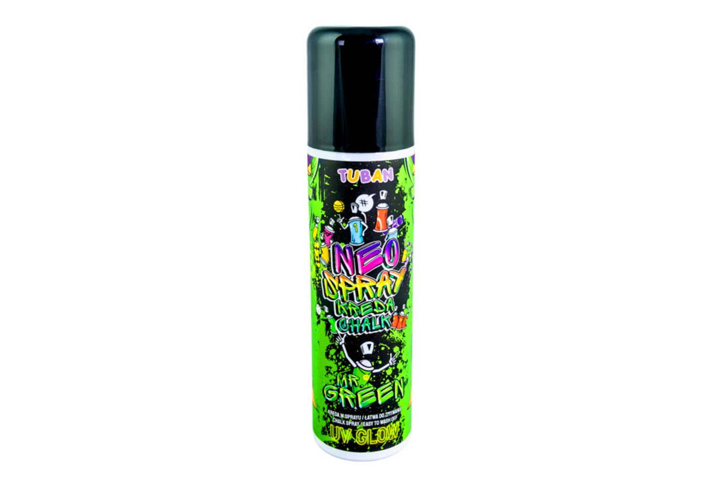 018567 TUBAN NEO CHALK SPRAY GREEN 150 ML 16 IN DISPLAY