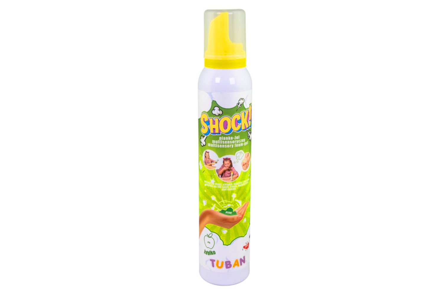 018571 TUBAN SHOCK! FOAM-GEL APPLE 200 ML 15 IN DISPLAY