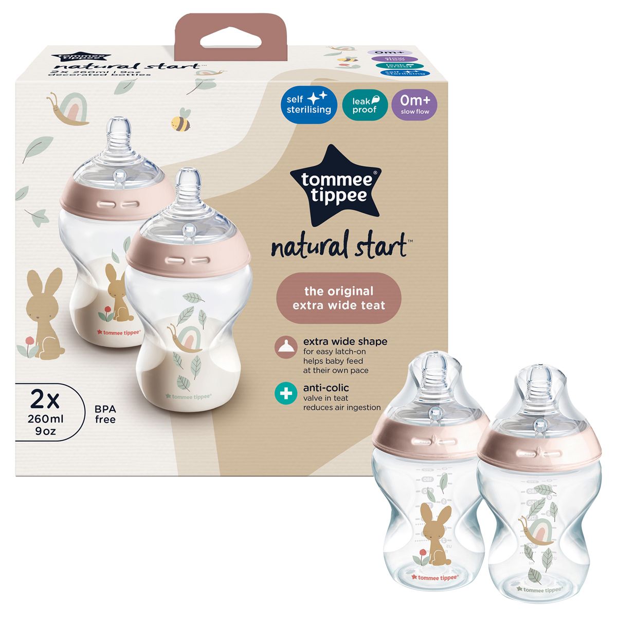 422836 CTN 260ML BOTTLE DECORATED - GIRL