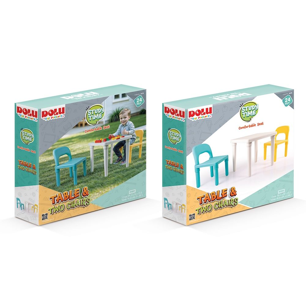 019891 DOLU TABLE AND TWO CHAIRS