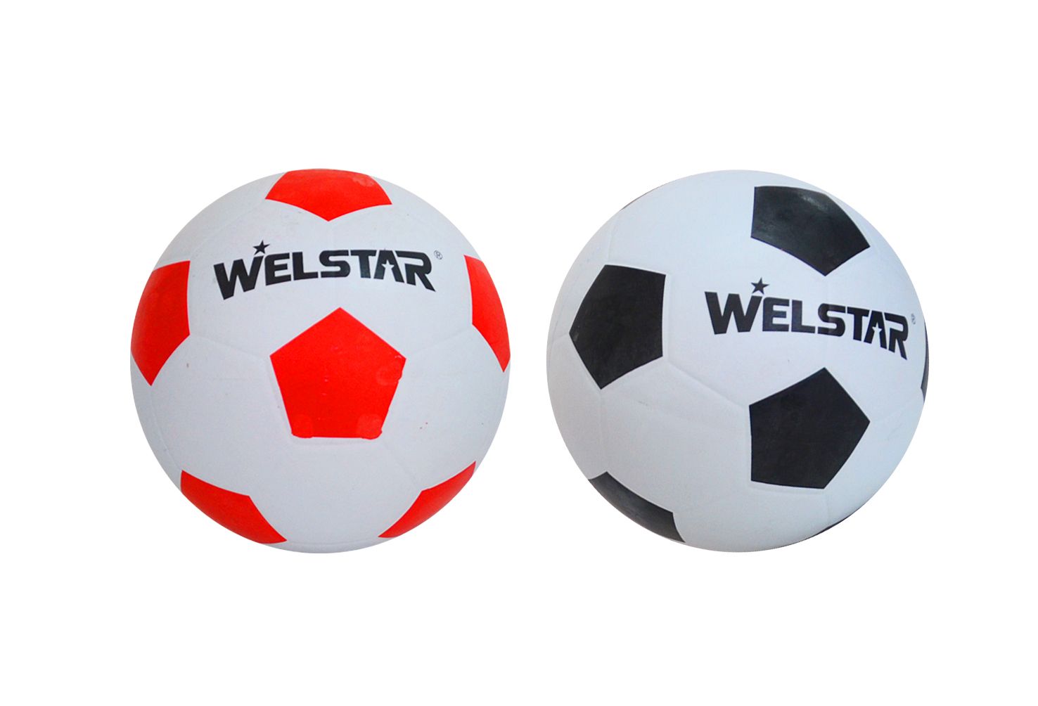 018466 WELSTAR - SOCCER BALL RUBBER DEFLATED IN POLYBAG ASSORTED