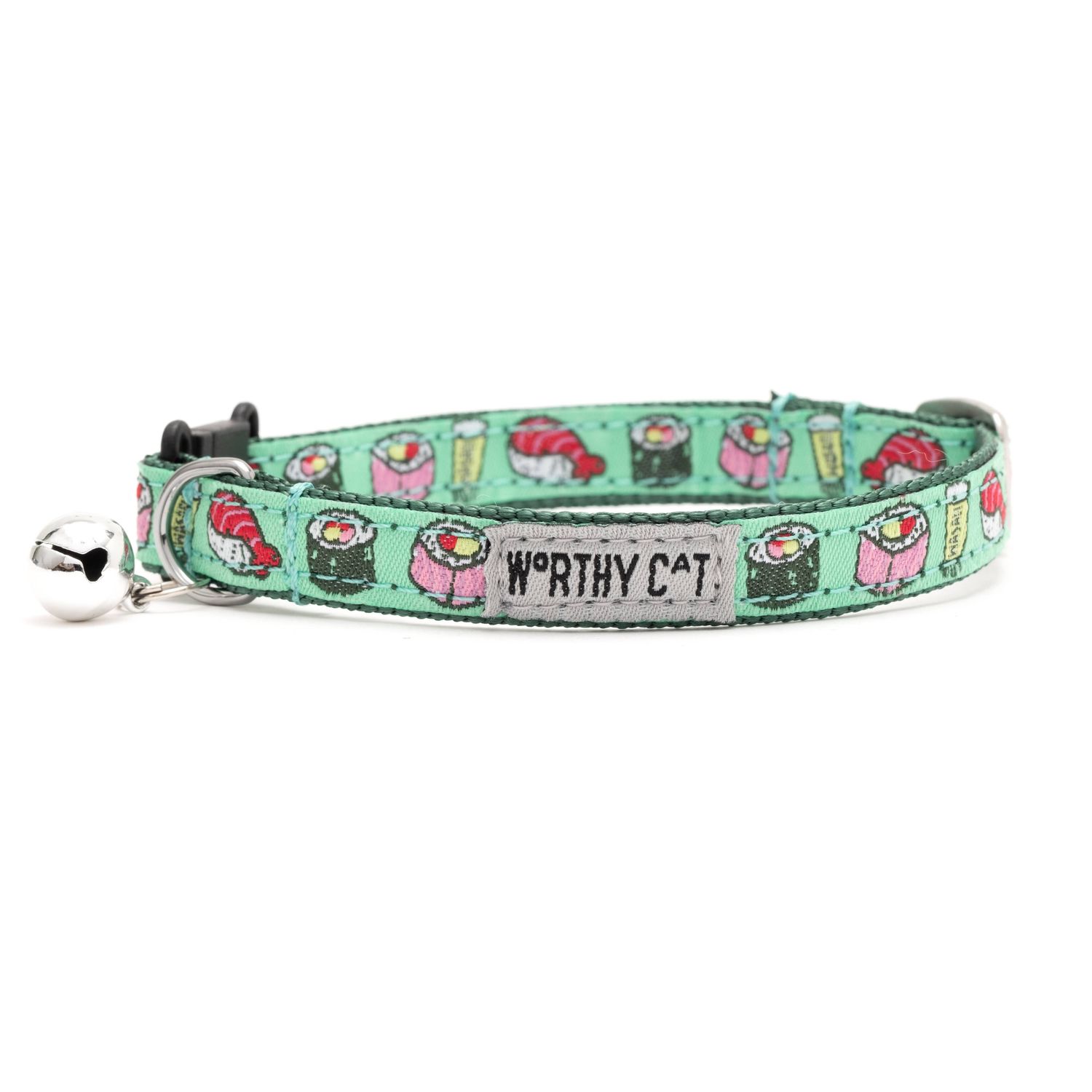 Sushi Cat Collar: Mint Green / One Size Fits Most