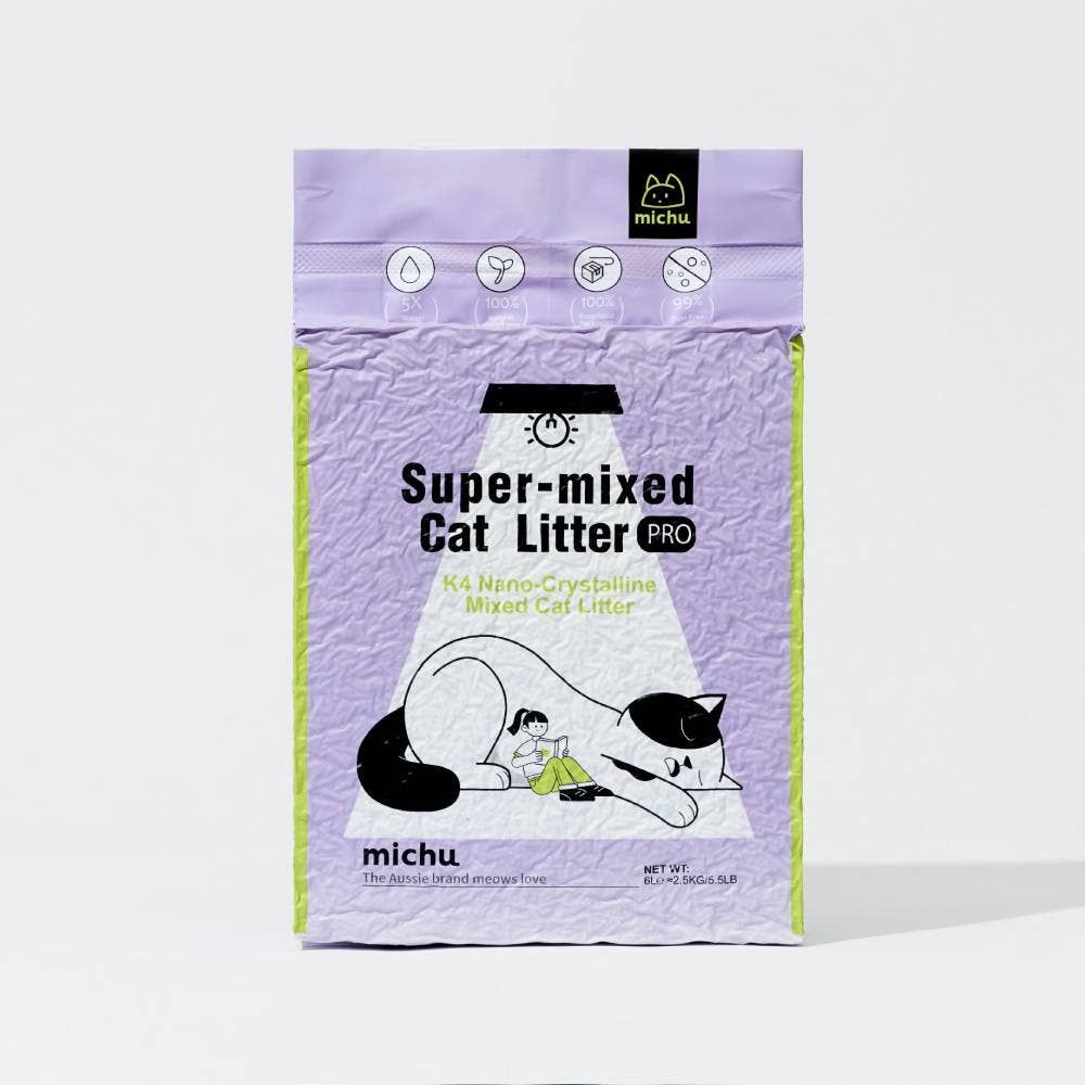 Michu Mixed Tofu Cat Litter, Heavy Duty Flushable Litter