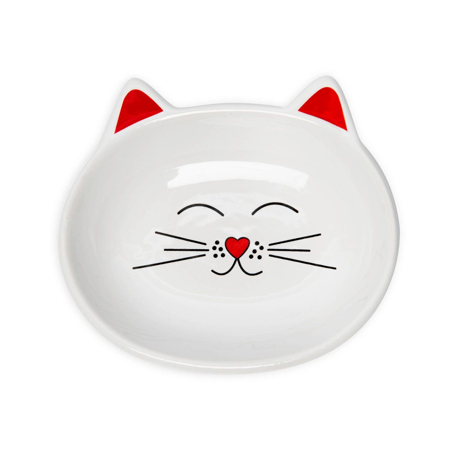 Oscar Cat Dish: White