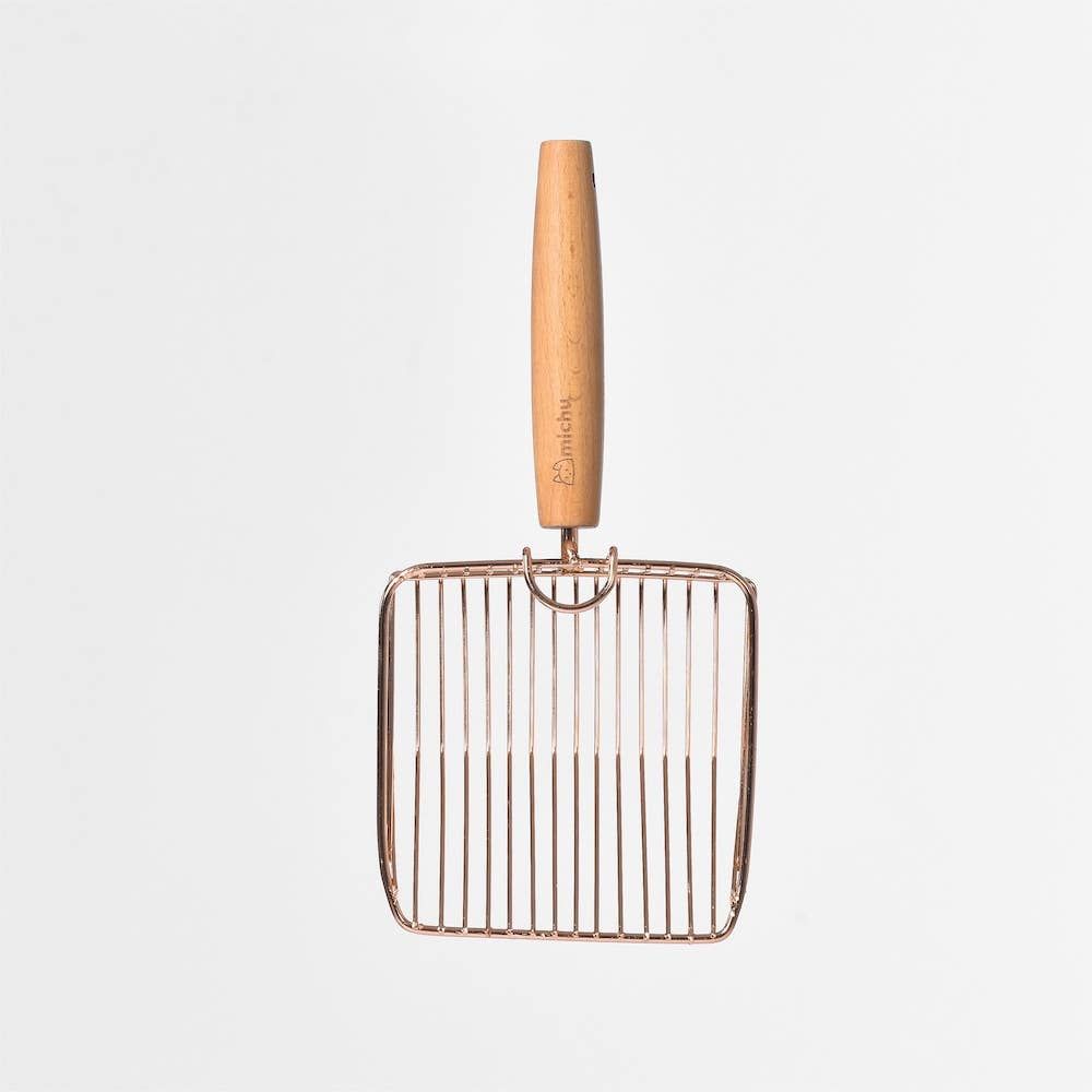 Michu Stainless Steel Cat Litter Scoop - 2 Styles: Tofu Litter Scoop