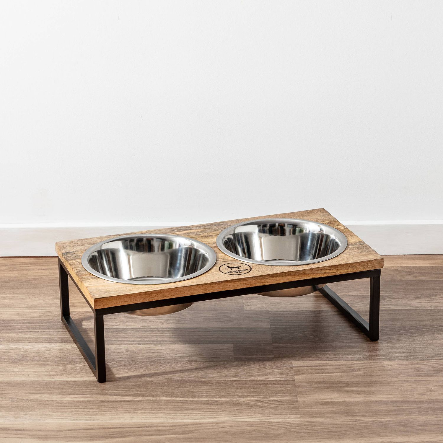 Hearth and Haven Elevated Pet Bowl Set - Modern Design : Large
