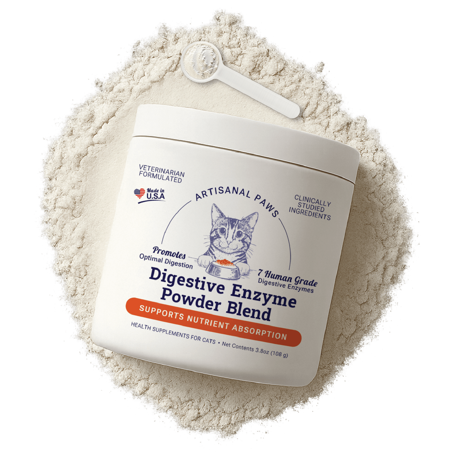 Digestive Enzyme Powder Blend For Cats