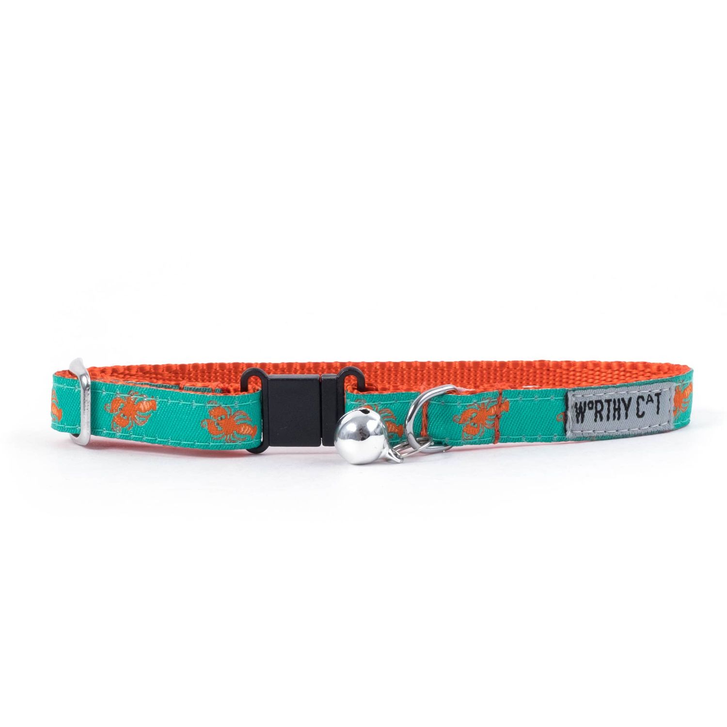 Lobsters Cat Collar: Teal / One Size Fits Most