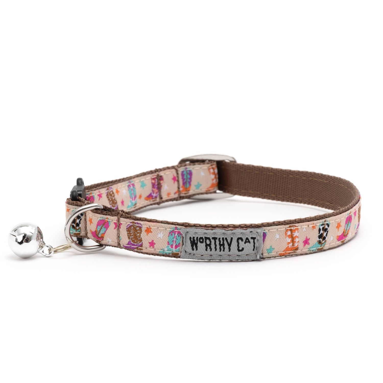 Wild Wild West Cat Collar: Beige / One Size Fits Most