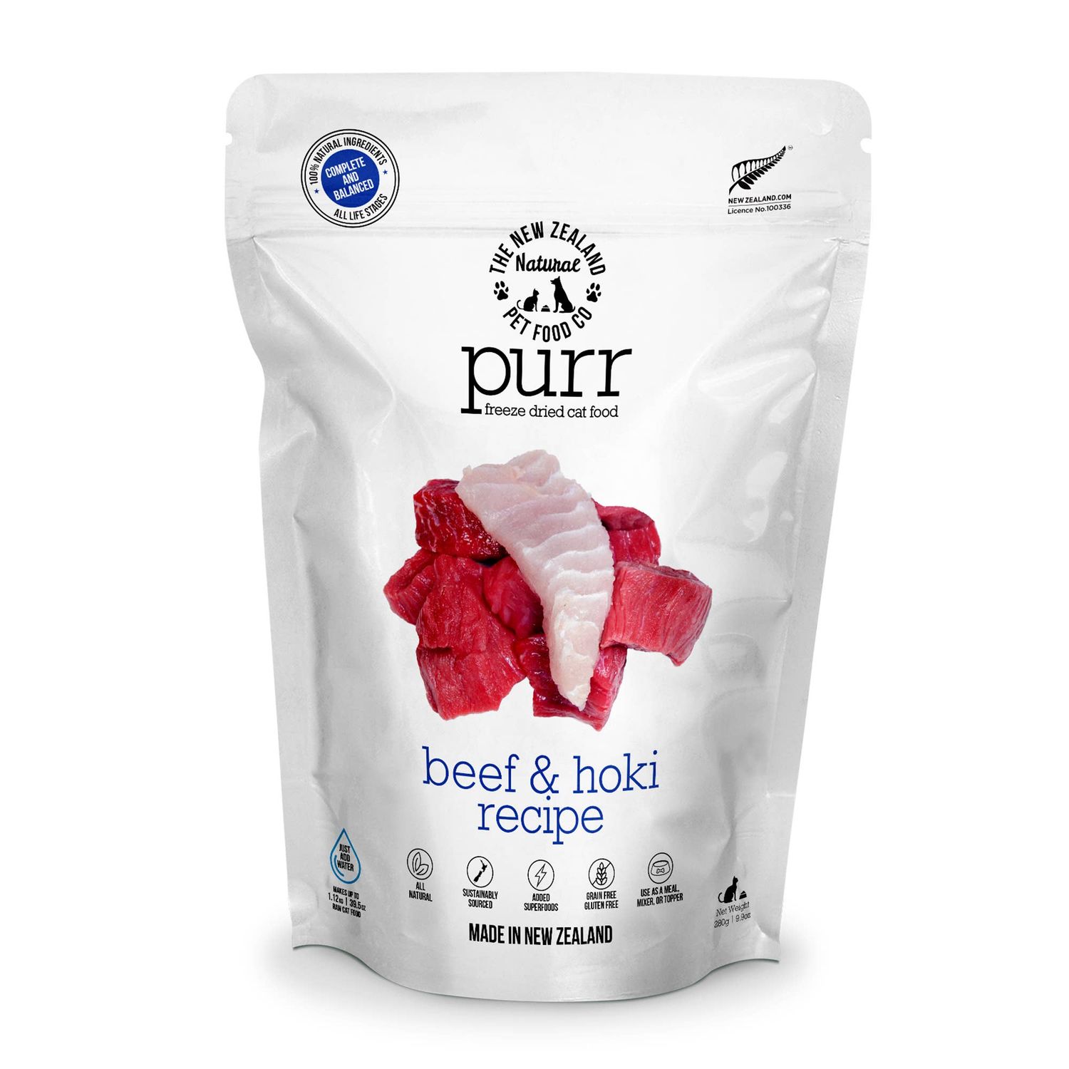 PURR Beef &amp; Hoki Freeze Dried Cat Food 1.76oz | 9.9oz: 1.76oz