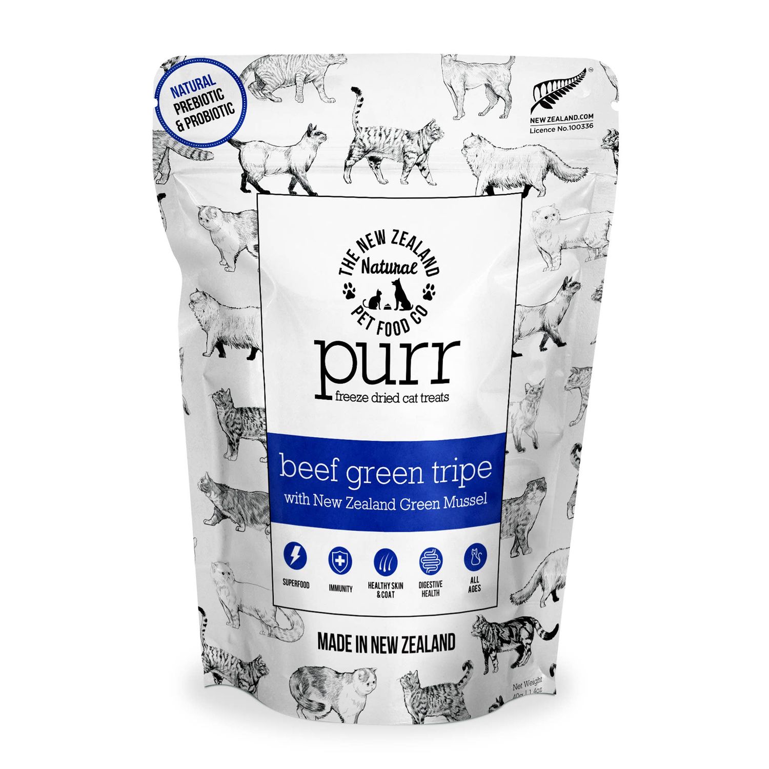 PURR Beef Green Tripe Treats 1.4oz