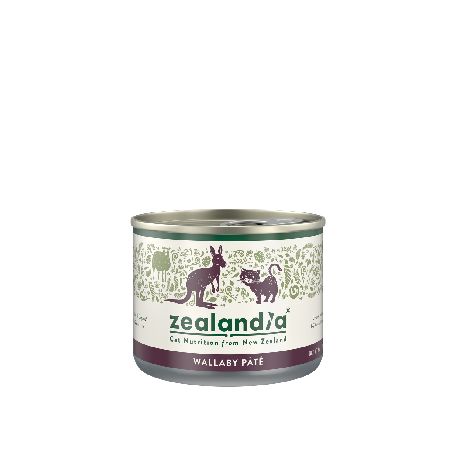 Zealandia Wallaby Pâté Wet Cat Food : 24 x 6oz cans