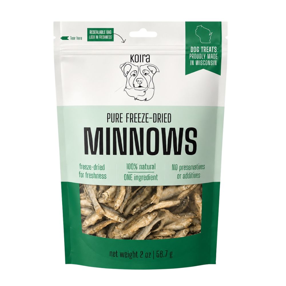 Freeze-Dried Minnows Protein-Packed Dog Treats: 2 oz Bag