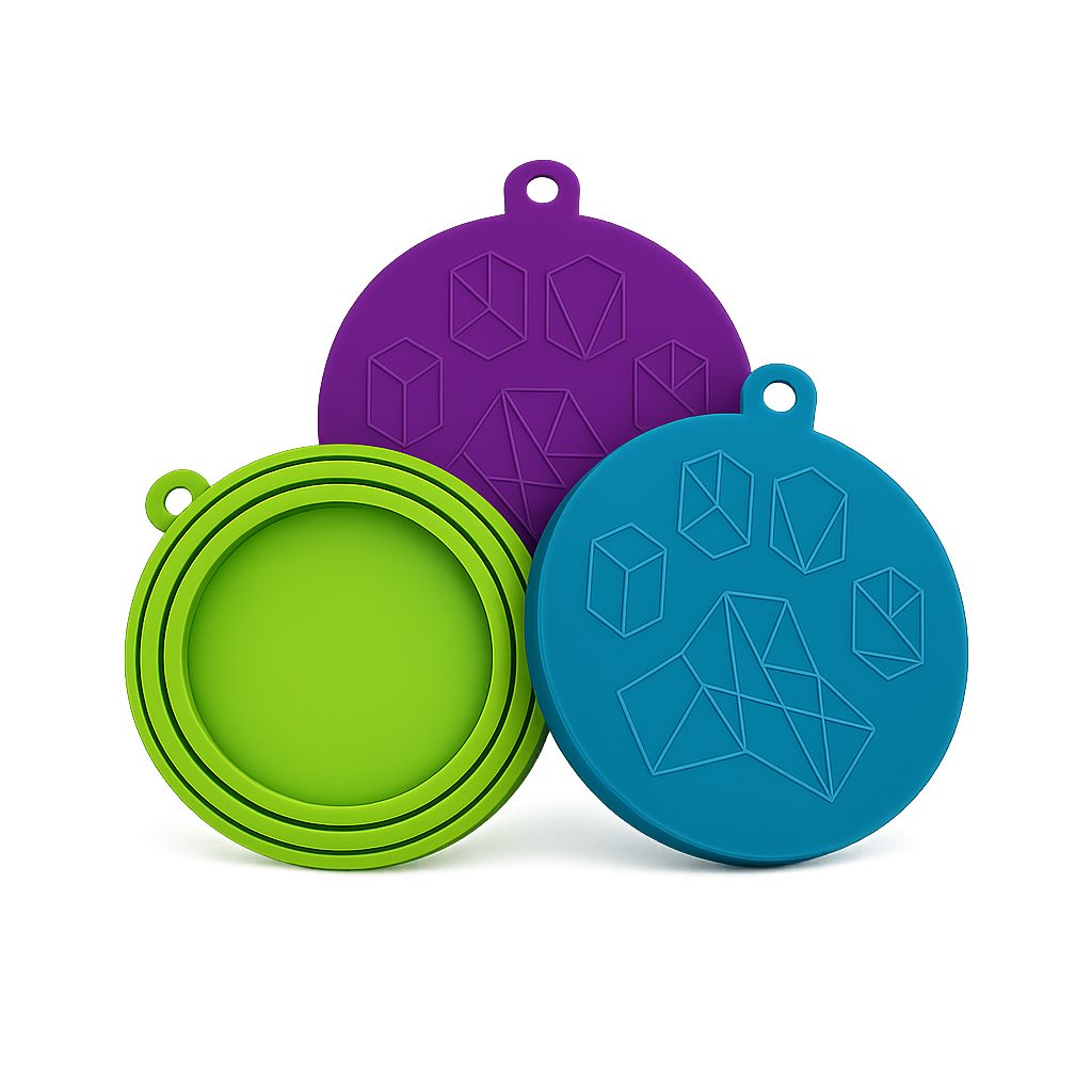 Koira Universal Silicone Pet Food Can Lid – Fits 3 Can Sizes: 18 Can Lid Cover Bulk Bin (with bin)