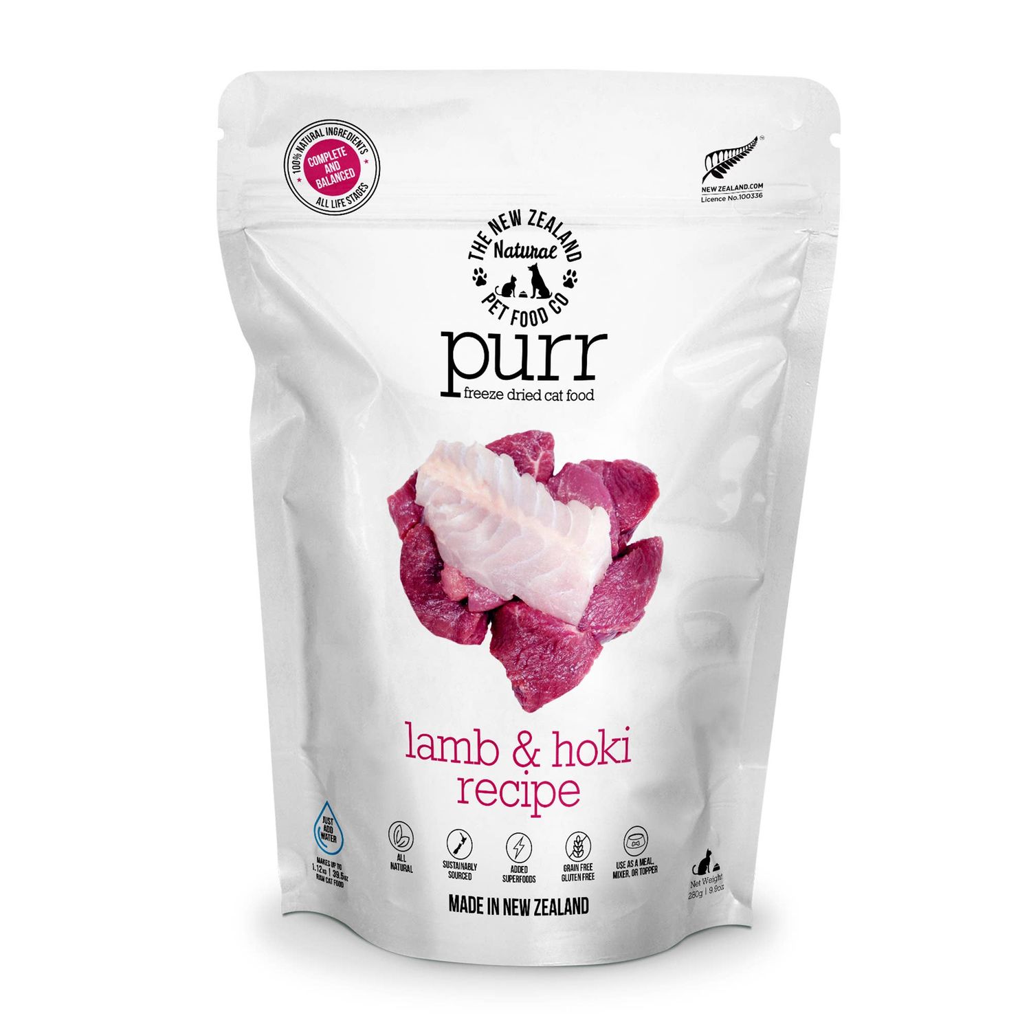 PURR Lamb &amp; Hoki Freeze Dried Cat Food 1.76oz | 9.9oz : 9.9oz