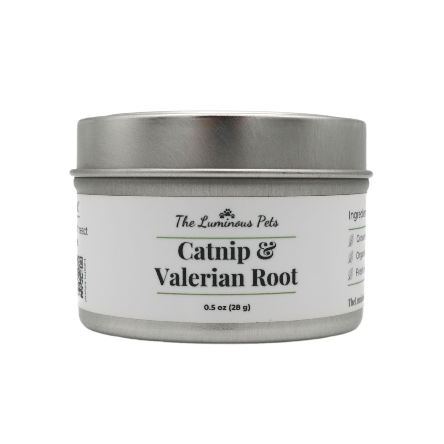 Organic Catnip and Valerian Root Blend | Catnip Loose Leaf: Half Ounce Blend (Tin)