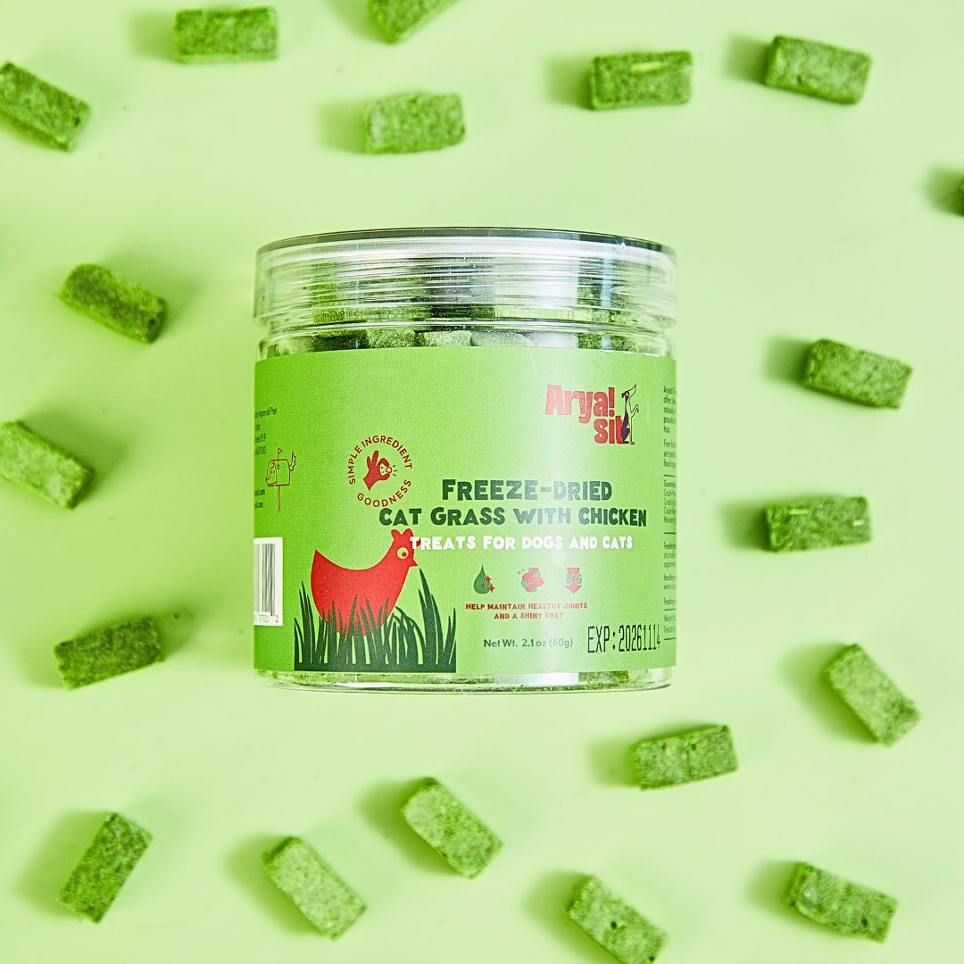 Freeze-Dried Cat Grass with Chicken