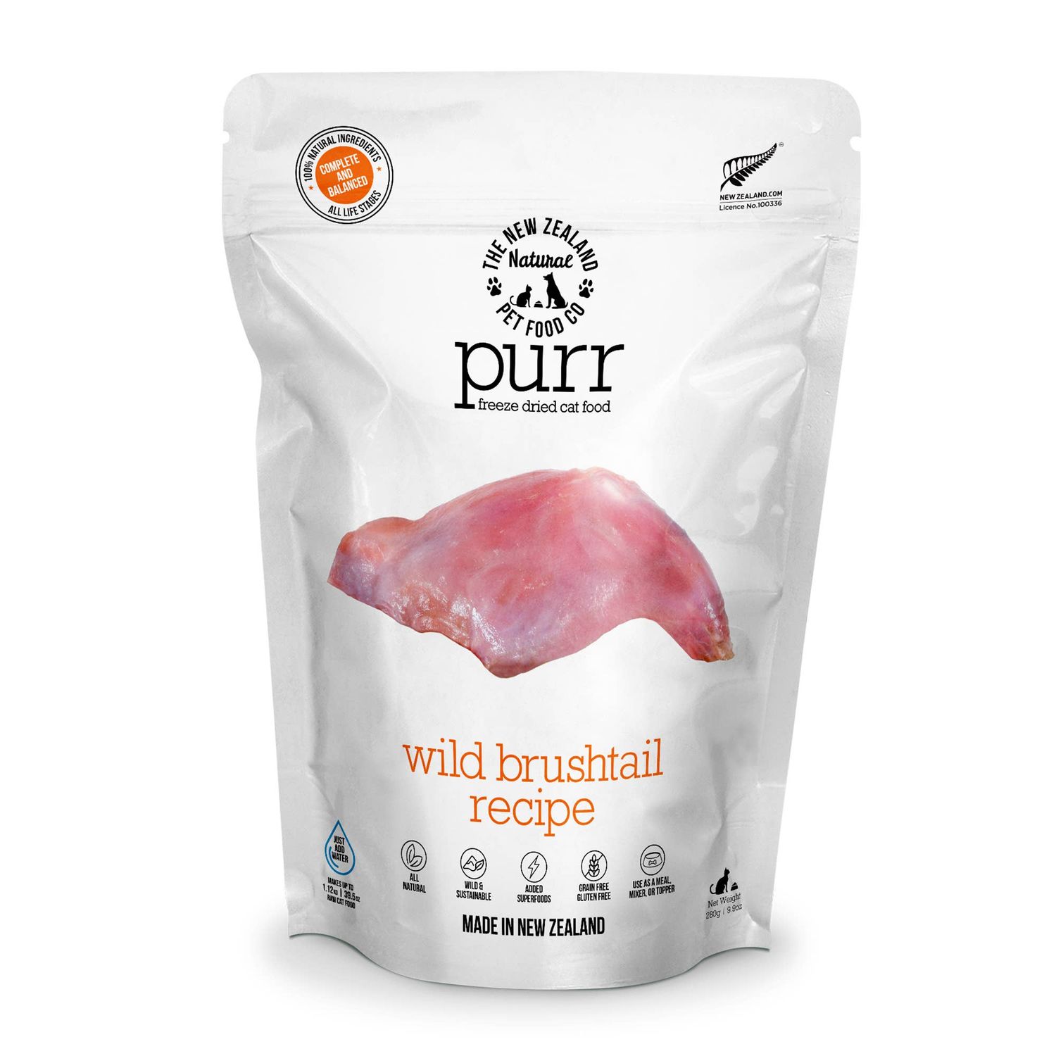 PURR Wild Brushtail Freeze Dried Cat Food 1.76oz | 9.9oz: 1.76oz