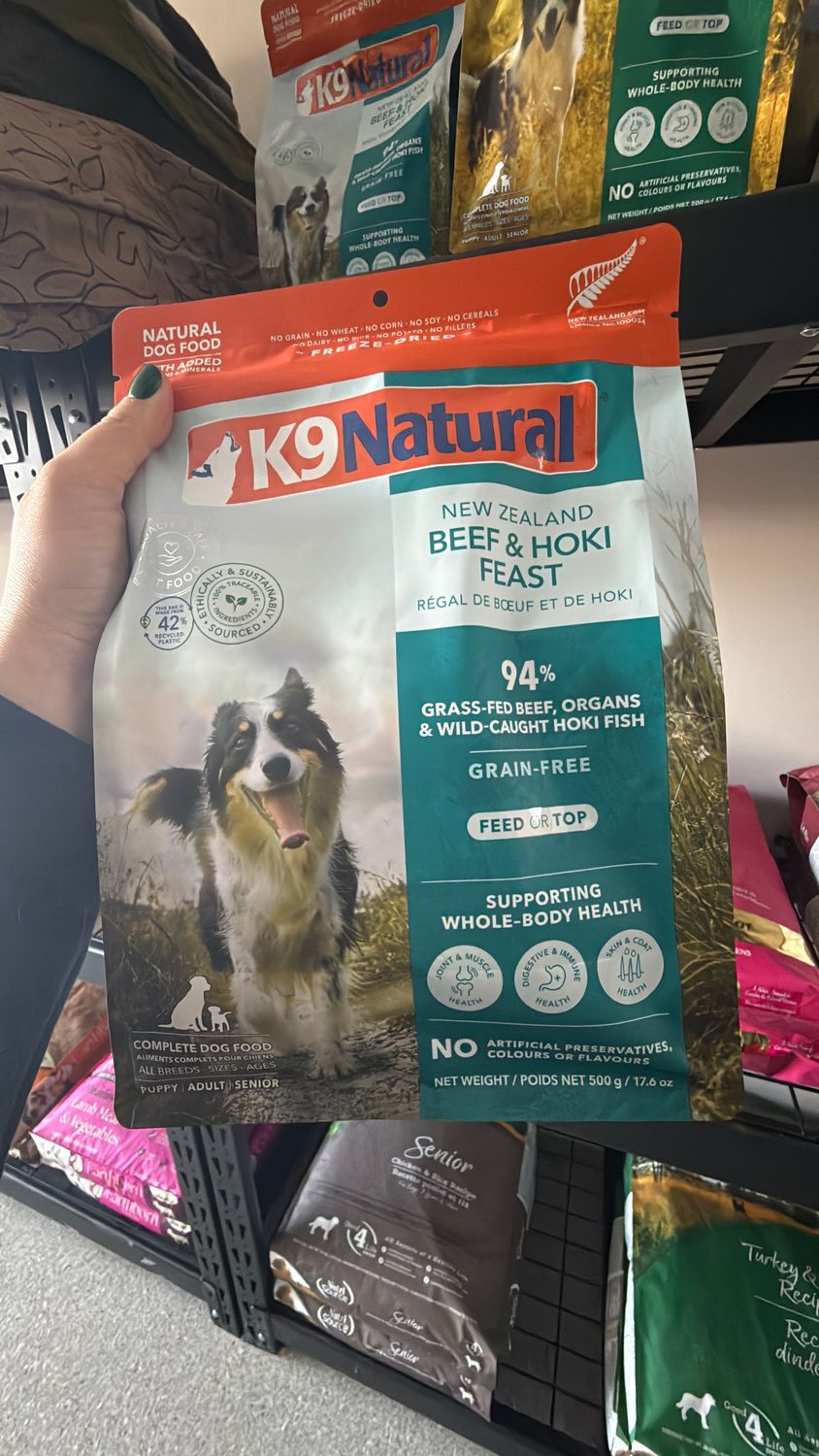 K9 NAT D GF FZD HOKI BF 17.6OZ