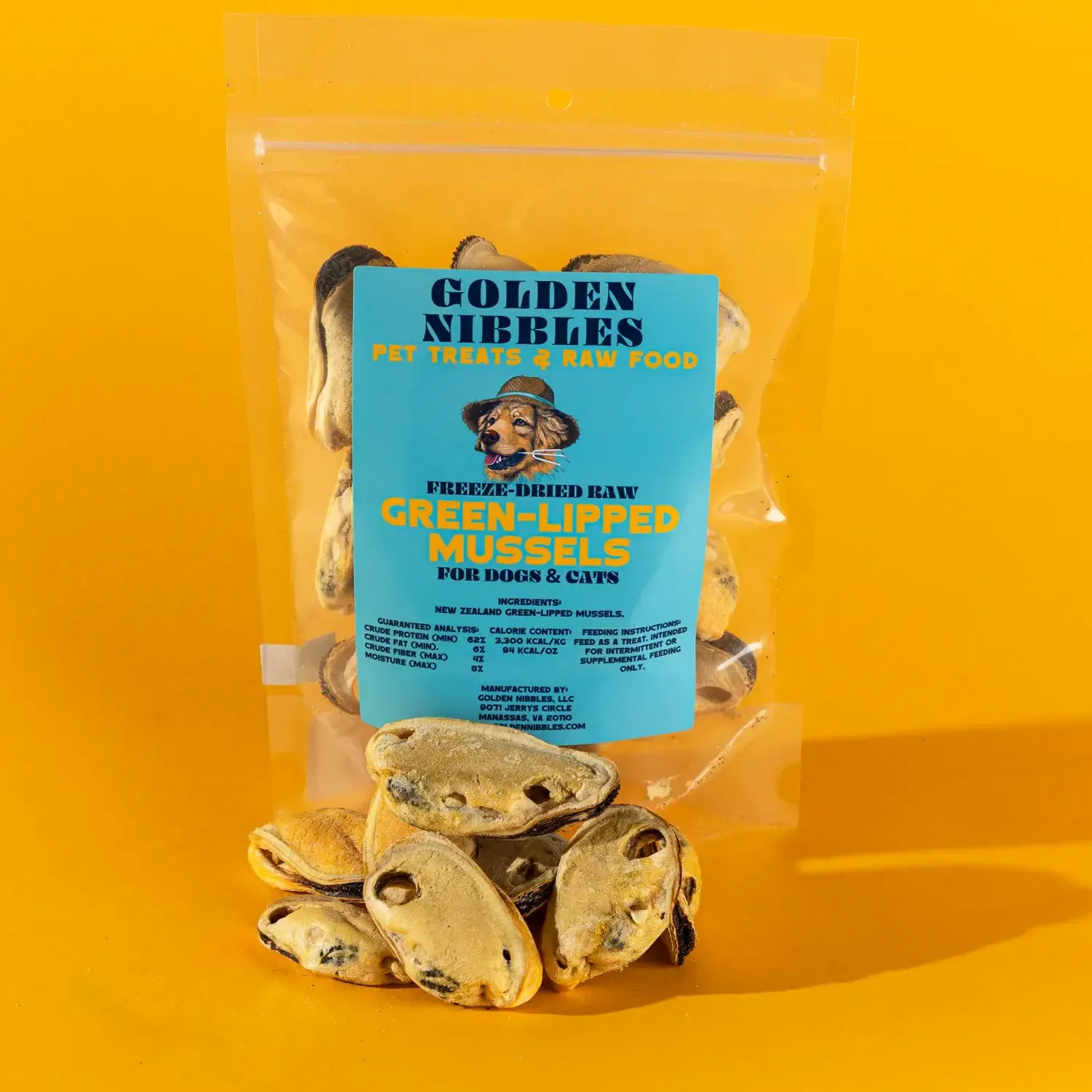 New Zealand Green-Lipped Mussel - 2oz Bag - Freeze-Dried
