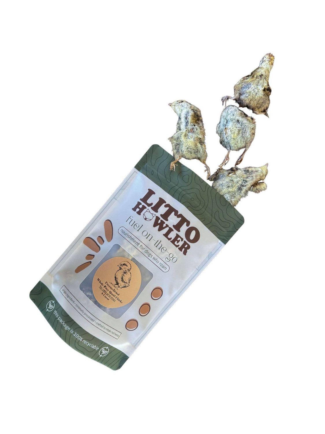 Freeze-Dried Whole Prey 1-Day Old Quail Chicks | 4 Count