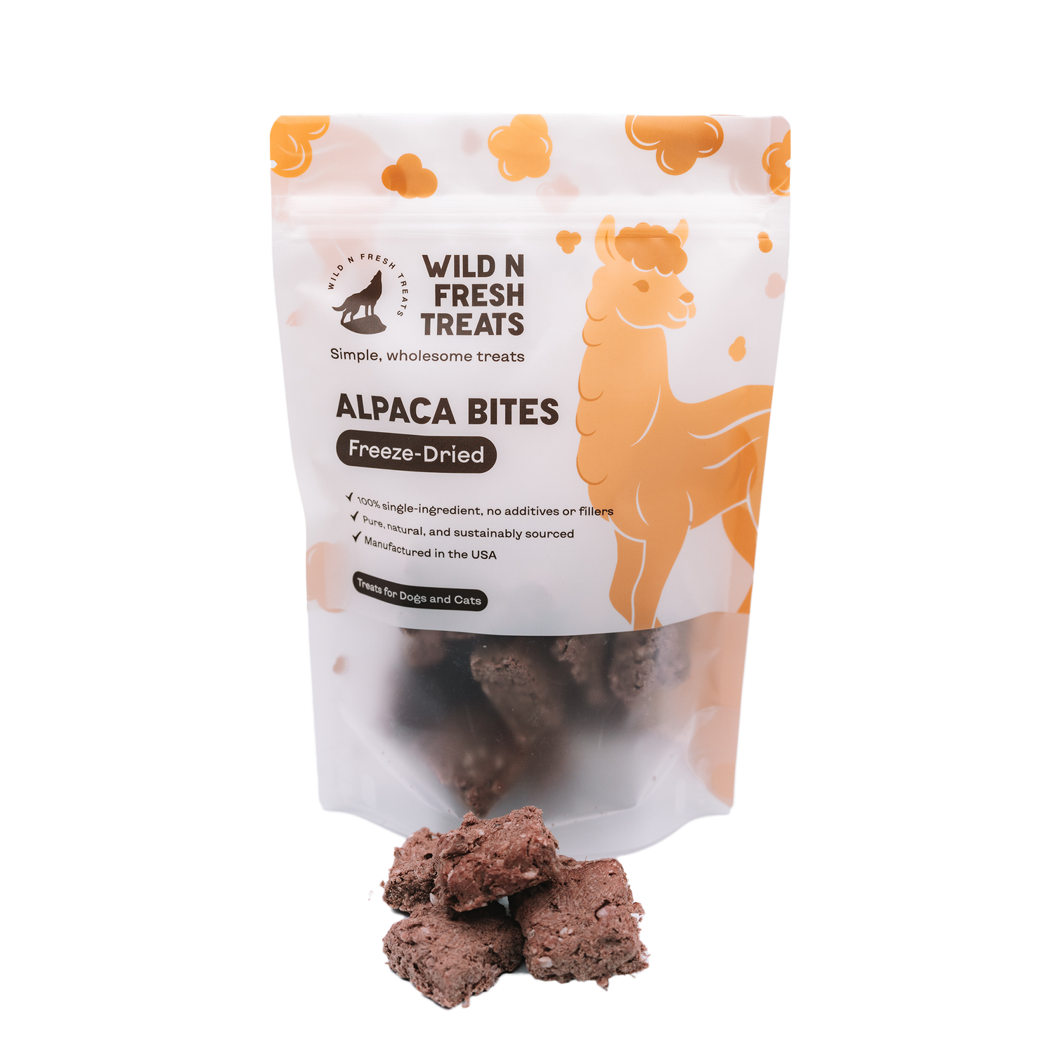 Freeze-Dried Alpaca Bites: 4 oz