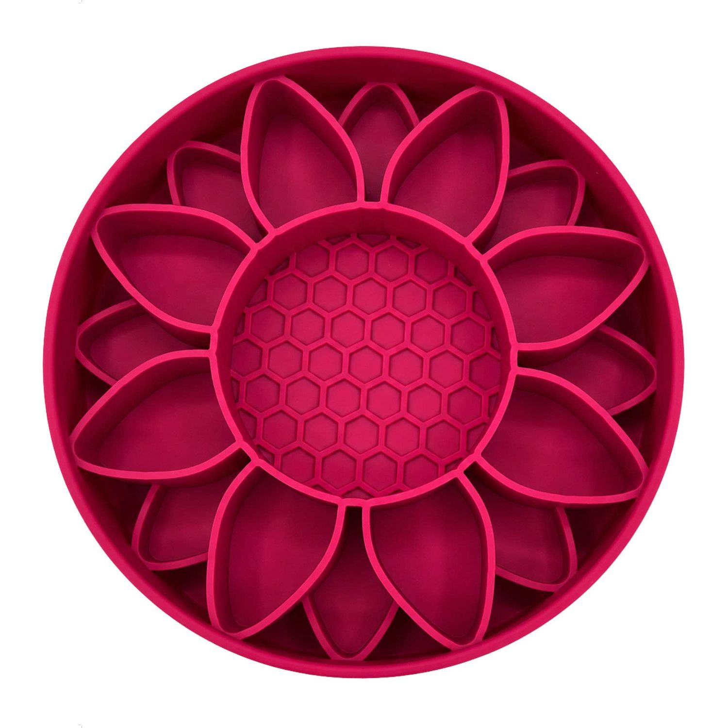 NEW! Koira Sunflower Slow Feeder with Lick Pad - Pink: Pink